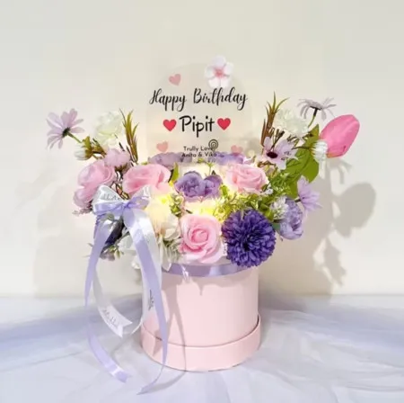 Bloom Box Akrilik Ucapan Ulang Tahun Kepahiang